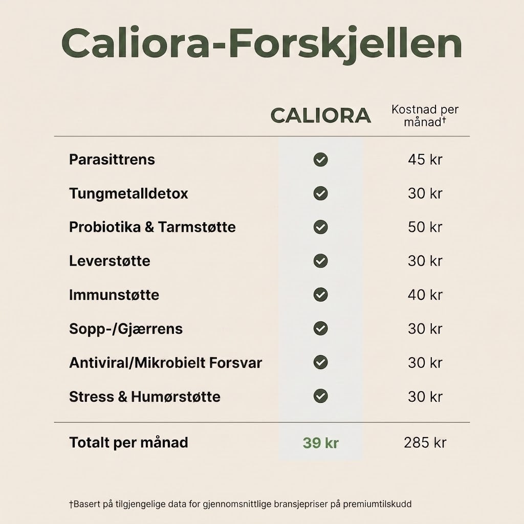 Detox-sett med lakserolje